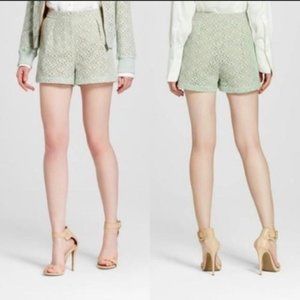 Victoria Beckham for Target Sea Green Lace Shorts